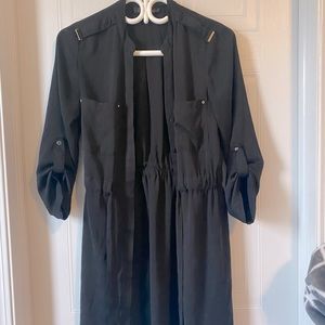 Dynamite tie up black dress